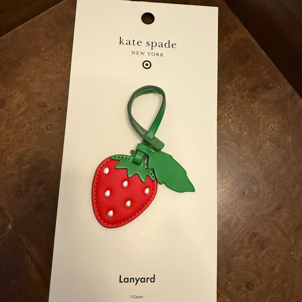 NWT Kate Spade x Target strawberry bag charm
